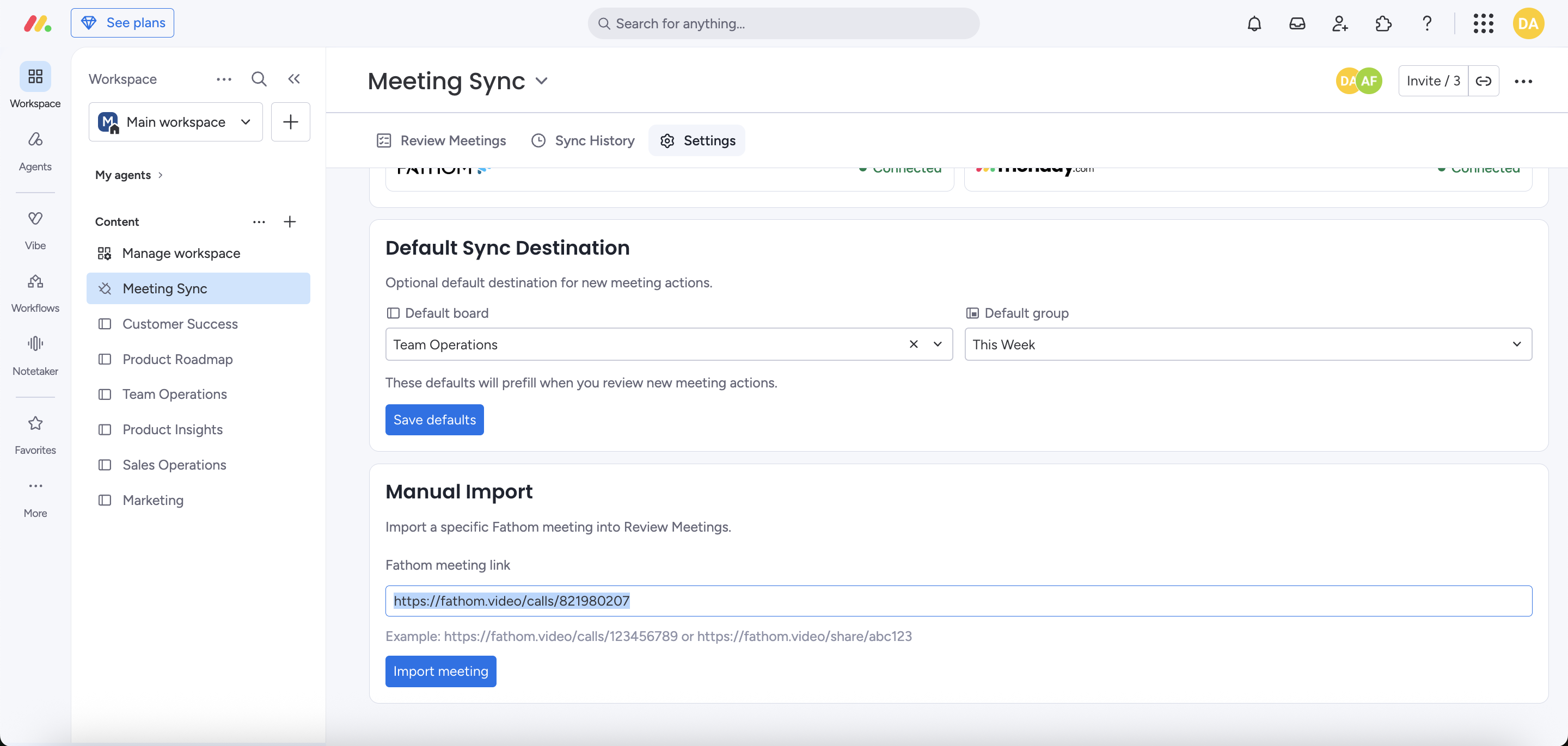 Manual Import field